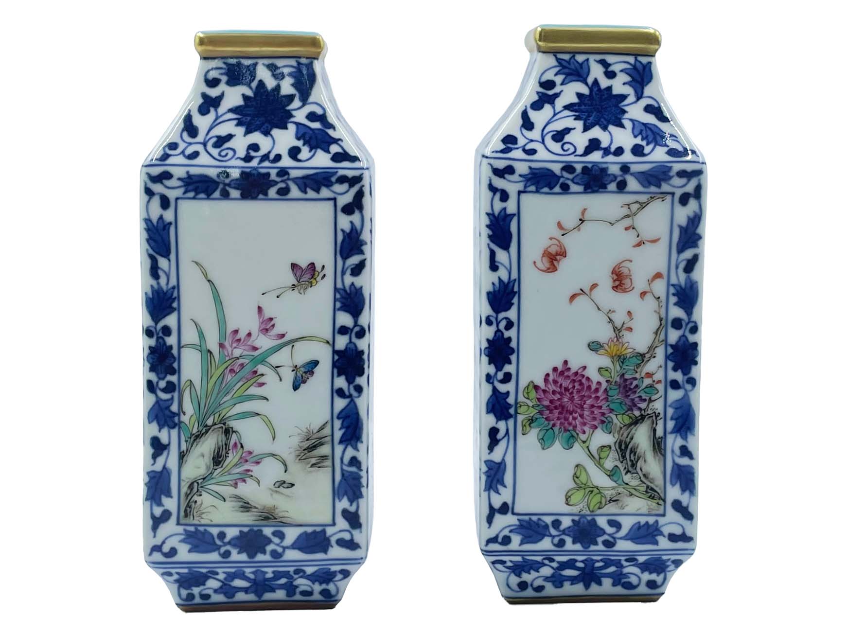 青花粉彩小四方樽一对 (2).jpg