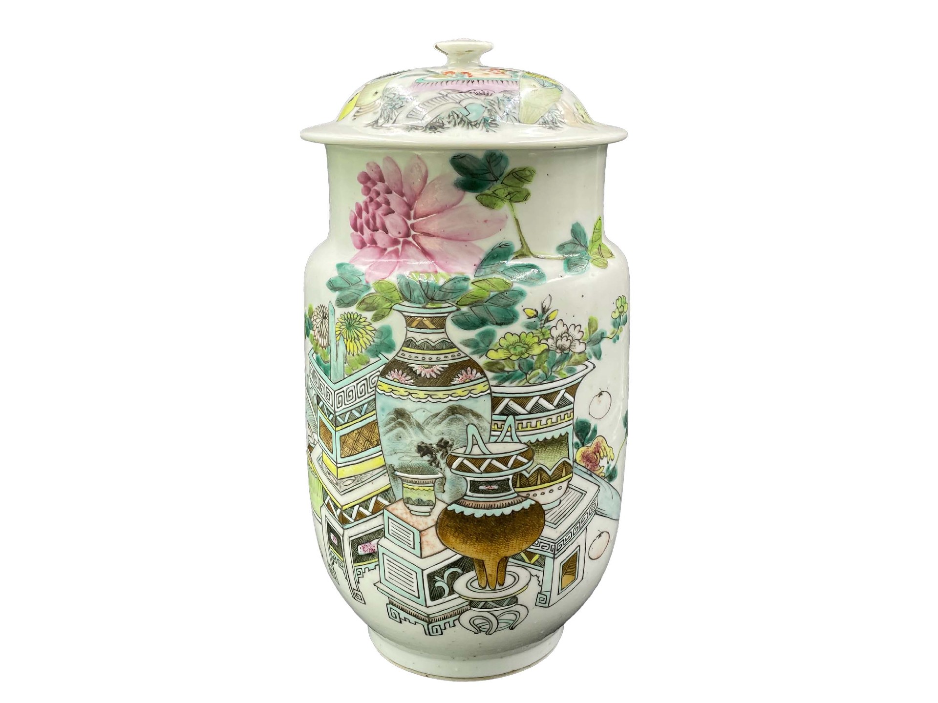 粉彩博古鼎炉花卉诗文壮罐(1904年款).jpg